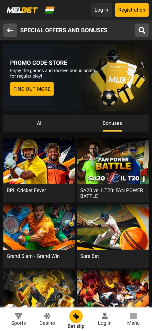 আপনি Melbet-এ প্রচুর বোনাস এবং প্রচার পেতে পারেন।